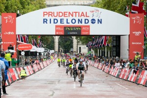 Prudential RideLondon, London-Surrey 100, finish line – London. 10 August 2014