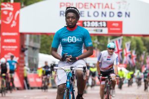 Prudential RideLondon 2018 – 100, 46, 19 finish line.

Photographer: Stuart Stevenson